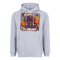 Heather Grey basketball nana with leopard Heavyweight Hoodie - Zillion Design Studio