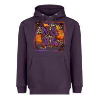 Plum basketball nana with leopard Heavyweight Hoodie - Zillion Design Studio