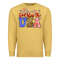 Antique Gold God bless the USA Premium Sweatshirt - Neo Western