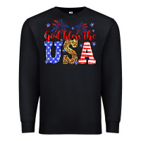 Black God bless the USA Premium Sweatshirt - Neo Western