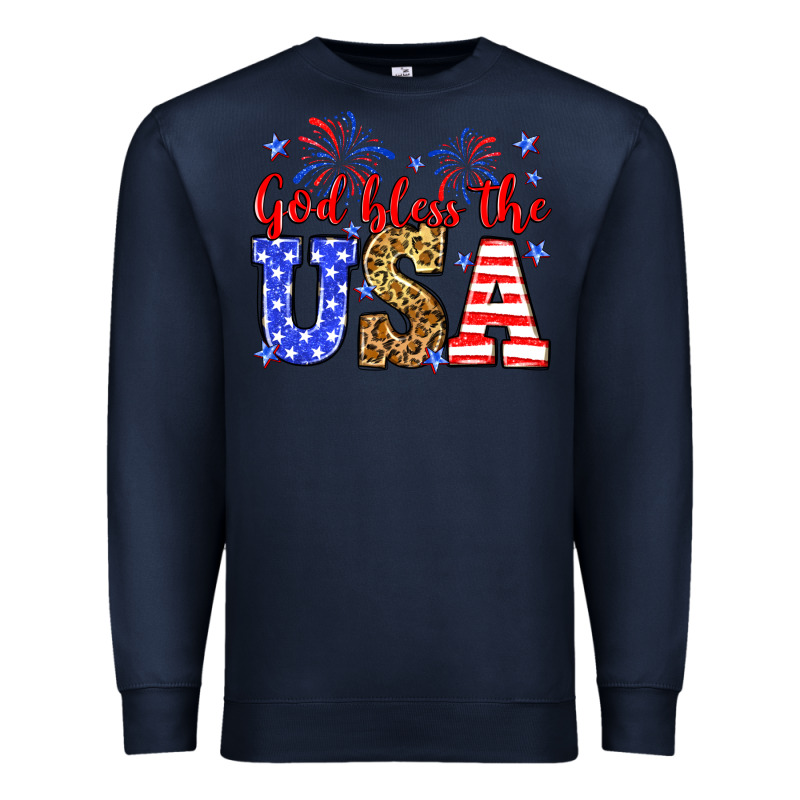 God Bless The Usa Premium Sweatshirt by Neo Western | Teevron