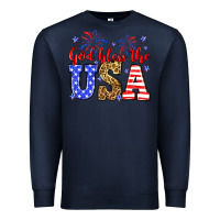 Navy God bless the USA Premium Sweatshirt - Neo Western