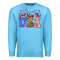 Ocean Blue God bless the USA Premium Sweatshirt - Neo Western