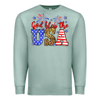 Seafoam God bless the USA Premium Sweatshirt - Neo Western