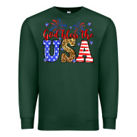 Sports Green God bless the USA Premium Sweatshirt - Neo Western