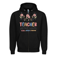 Black teacher plant seeds that grow forever Zipper Hoodie - MaliasSmallBusiness