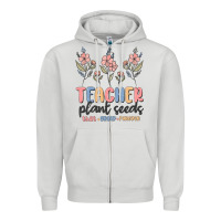 Dove Grey teacher plant seeds that grow forever Zipper Hoodie - MaliasSmallBusiness