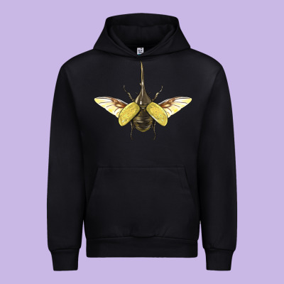 Hercules Beetle With Wings Urban Hoodie Designed By Lillyallendesigns