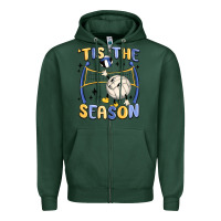 Sports Green tis the season volleyball Zipper Hoodie - MaliasSmallBusiness