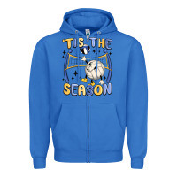 True Royal tis the season volleyball Zipper Hoodie - MaliasSmallBusiness