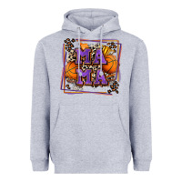 Heather Grey basketball mama with leopard Heavyweight Hoodie - Zillion Design Studio