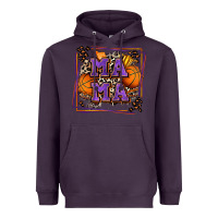Plum basketball mama with leopard Heavyweight Hoodie - Zillion Design Studio