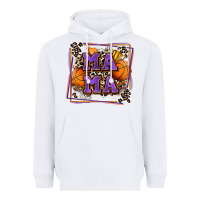 White basketball mama with leopard Heavyweight Hoodie - Zillion Design Studio