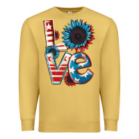 Antique Gold Love 4th of July Premium Sweatshirt - CowGirlArtShop