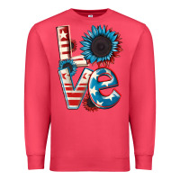 Cardinal Love 4th of July Premium Sweatshirt - CowGirlArtShop