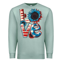 Seafoam Love 4th of July Premium Sweatshirt - CowGirlArtShop
