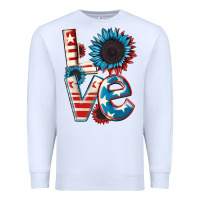 Love 4th Of July Premium Sweatshirt | Teevron