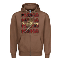 Chestnut wrestling mama Zipper Hoodie - MaliasSmallBusiness