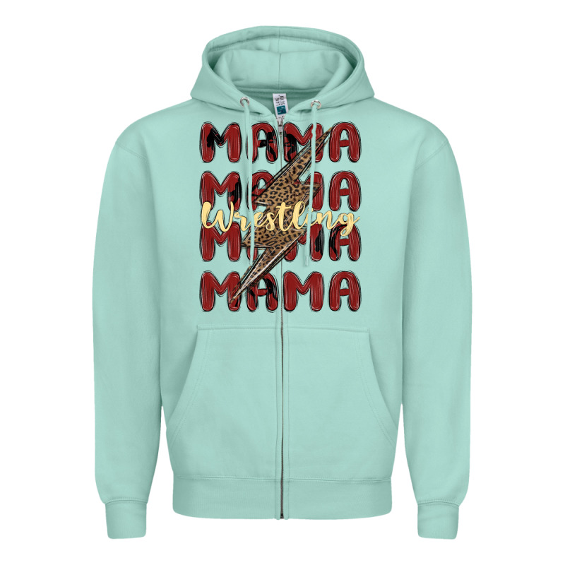 Wrestling Mama Zipper Hoodie by MaliasSmallBusiness | Teevron