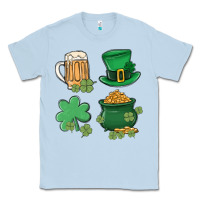 Dusty Blue pot of gold Classic Tee - MaliasSmallBusiness
