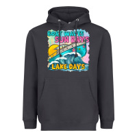 Smoke boat waves sun rays lake days Heavyweight Hoodie - texasbilliewilder