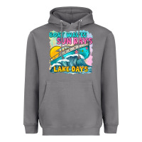 Storm boat waves sun rays lake days Heavyweight Hoodie - texasbilliewilder