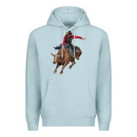 Blue Mist western cowboy Premium Hoodie - AdoDesignShop