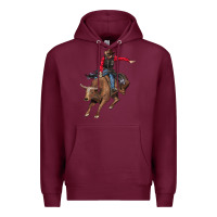Burgundy western cowboy Premium Hoodie - AdoDesignShop