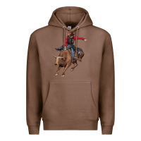 Chestnut western cowboy Premium Hoodie - AdoDesignShop