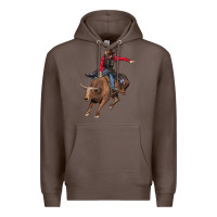 Coffee western cowboy Premium Hoodie - AdoDesignShop