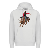Dove Grey western cowboy Premium Hoodie - AdoDesignShop