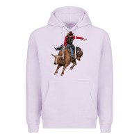 Lilac western cowboy Premium Hoodie - AdoDesignShop