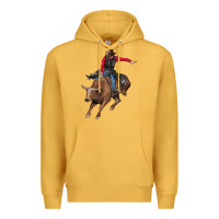Mustard western cowboy Premium Hoodie - AdoDesignShop