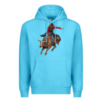 Ocean Blue western cowboy Premium Hoodie - AdoDesignShop