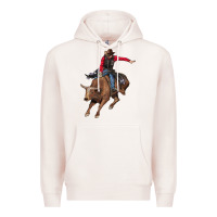 Pale Pink western cowboy Premium Hoodie - AdoDesignShop