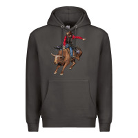 Smoke western cowboy Premium Hoodie - AdoDesignShop