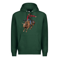 Sports Green western cowboy Premium Hoodie - AdoDesignShop