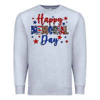 Heather Grey Happy memorial day Premium Sweatshirt - Neo Western