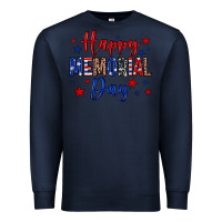 Navy Happy memorial day Premium Sweatshirt - Neo Western