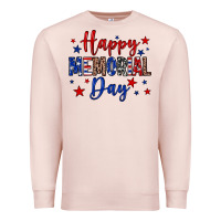 Pale Pink Happy memorial day Premium Sweatshirt - Neo Western