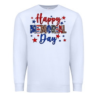 White Happy memorial day Premium Sweatshirt - Neo Western