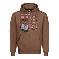 Chestnut trust me the husband did it Zipper Hoodie - MaliasSmallBusiness