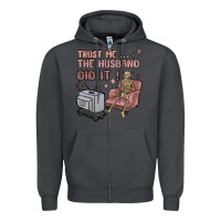 Smoke trust me the husband did it Zipper Hoodie - MaliasSmallBusiness