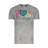 Cloud Rock peace love easter with bunny and butterfly Vintage Tee - Artiststas