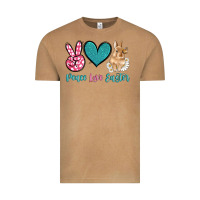Vintage Camel peace love easter with bunny and butterfly Vintage Tee - Artiststas