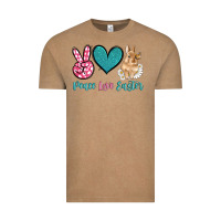 Vintage Coffee peace love easter with bunny and butterfly Vintage Tee - Artiststas