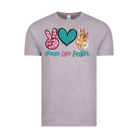 Vintage Zinc peace love easter with bunny and butterfly Vintage Tee - Artiststas