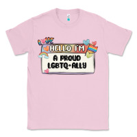 Bubblegum Pink proud ally Classic Tee - MaliasSmallBusiness