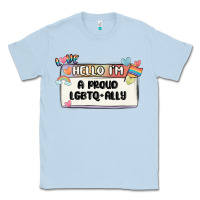 Dusty Blue proud ally Classic Tee - MaliasSmallBusiness