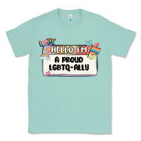 Seafoam proud ally Classic Tee - MaliasSmallBusiness